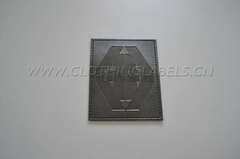 Prispôsobený plastický vytlačené PU Kožené Štítok odznak patch na Odev, Obuv, Džínsy, PU značky kože štítok s šitie