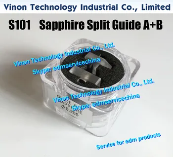 D=0.16 mm Sapphire Split Drôt Sprievodca A+B S101 3080053 edm Hornej Sprievodca AB Nastaviť 0.16 mm 0205102 pre AQ,A,EPOC,AQ537,AQ325 edm drôtové rezačky