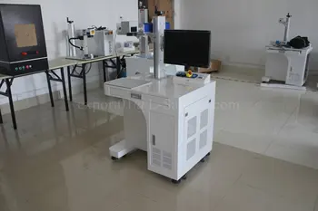 Ezcad softvér vlákniny laserové značenie stroj s otočným a počítač