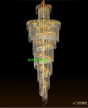 Hotel hala luster svetlá obývacia izba svietidlá led osvetlenie lobby krištáľové lampy luster lampy moderné crystal light