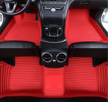 Najlepšia kvalita rohože! Vlastné špeciálne auto podlahové rohože pre Chrysler Grand Voyager 7 miest 2016-2012 nepremokavé koberce,doprava Zdarma