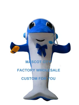Blue dolphin maskot kostým sea star vlastné kreslená postavička cosplay dospelých veľkosť karneval kostým 3522