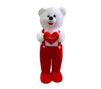 Srdce Tulumlu Medveď 75 cm Červená Plyšový Medveď Valentine Darček
