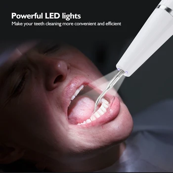 Prenosné Elektrické Zubné Scaler Domov Ultrazvukové Kalkul Odstraňovač Sonic Ústne Odstraňovač zubného kameňa s LED Bielenie Zubov Zariadenia