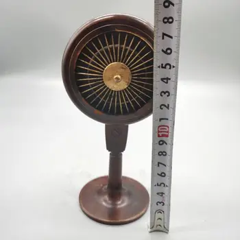 614.4 G Vintage Medi staromódny Elektrický Ventilátor Kadidlo Horák Čistej Mosadze Stolové Dekorácie, Ozdoby Starožitné Lopatku Remeslá