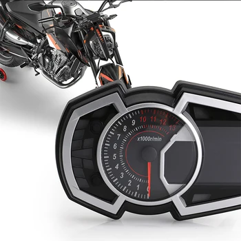 2021 Multi-Funkcia Anti-Vibračná Motocykel LCD Digitálny Speedmeter Univerzálne Motocyklové palivomer pre Motocykel Úroveň Paliva