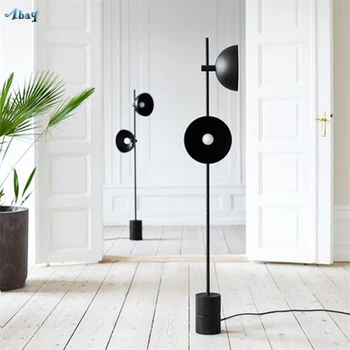 Dánsky Dizajn Black Horn stojacie Lampy Stála za Obývacia Izba Reštaurácia Priemyselné Model Izba Minimalistický Štúdia Poschodí Svetlá