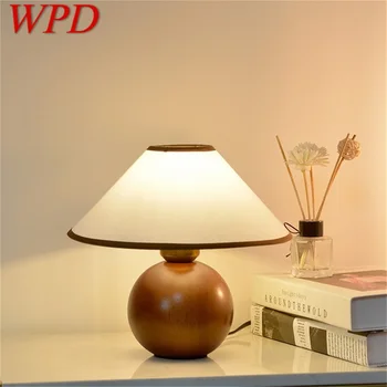 WPD Stmievač Moderné Húb, stolná Lampa Severské Drevo Stolná Osvetlenie LED pre Domáce Spálne Dekorácie