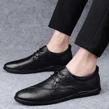 Kožené horúca para príčinné casuales topánky predaj pre mokasíny bežné mens man masculino ploché hombre cuero 2020 de mužov obuvi sapato