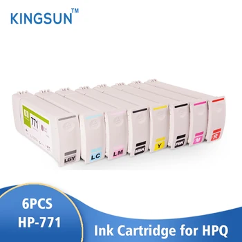 KINGSUN HP771 Náhradné Atramentové Kazety Pre HP DesignJet Z6200 Z6600 Z6800 Tlačiareň 775ML/PC (8Colors k Dispozícii)