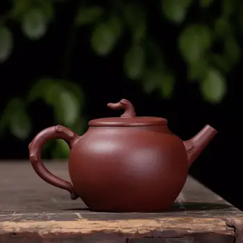 Kungfu Teaware Veľkoobchod Autentické Ručne vyrobené Surové Baňa Hromadu Dreva Rezbárstvo Peňazí Podporuje Jedného náhradníka Distribúcia