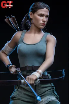 1/6 Rozsahu Žena Vojaka Explorer Lara Croft s Manželskou Hlavu Sculpt & Oblečenie, Zbrane Príslušenstvo Model pre 12