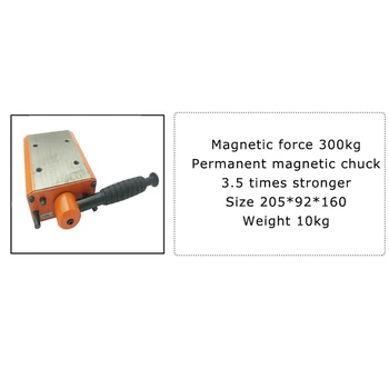 300KG Ťuknite Stroj Accessorie Magnetické Chuck Magnetické Základne 3.5 krát bezpečnostný faktor Ťuknite Stroj Silný Výkon Magnetické Sedadla