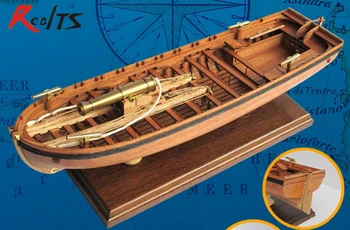 RealTS Klasickej drevenej plachetnici model 1/36 rozsahu 42FT Ozbrojených EBER Európe Eber ozbrojený čln