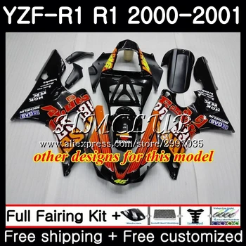 Orgán Pre YAMAHA ZF YZF 1000-1000 YZF R1 2000 2001 Rám 19HC.9 YZF-R1 YZF R 1 00 01 Blue white HOT YZF1000 YZFR1 00 01 Horské