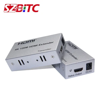 SZBITC HDMI Extender 120M 4K2K Cez CAT5e CAT6 RJ45 Ethernet LAN Sieťový Kábel Rozšírenie Splitter Vysielač, Prijímač