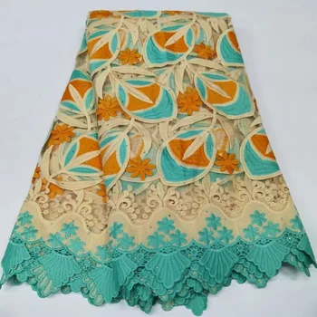 Africké Guipure Čipky Textílie 2021 Vysokej Kvality Nigérijský Swiss Voile Čipky, Výšivky Francúzskej Čipky A Tylu Textílie Pre Svadobné Šaty