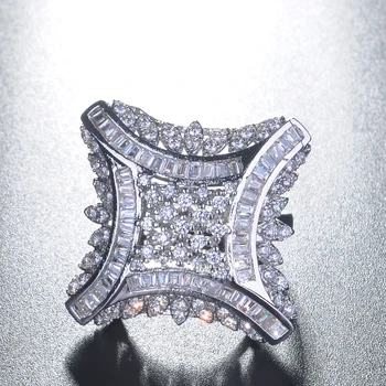 8 Módne dámske Svadobné Náramok, Náhrdelník Šperky Set AAA Zirkónmi Štvorcového Tvaru Krúžku Náušnice Bijoux Femme S221