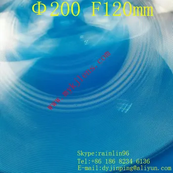 PMMA akryl fáze svetlá LED svetlo Fresnelove šošovky Priemer 200 mm ohnisková vzdialenosť 120mm doprava zadarmo