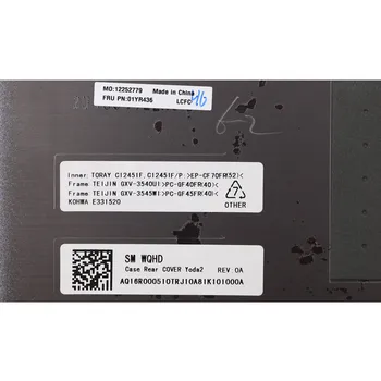 Nové pre Lenovo Thinkpad X1 CARBON 6. Gen LCD Horný Kryt 01YR436 01YR437 AQ16R00510 WQHD Zadné Zadný Kryt Prípade