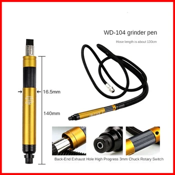 Pneumatické brúsenie pero WD-104-1K pre priemyselné použitie plesní, opravy a rytie vietor brúsenie pero