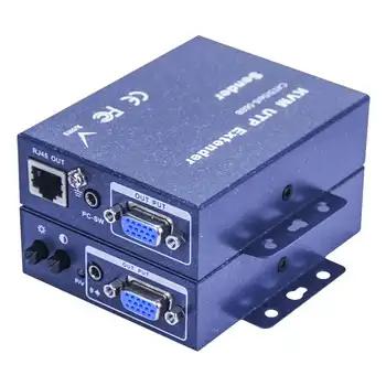 VGA-KVM kábel siete extender vga na sieť rj45 prevodník na usb klávesnice a myši rozšírenie vysielača 100 m/200 m/300 metrov