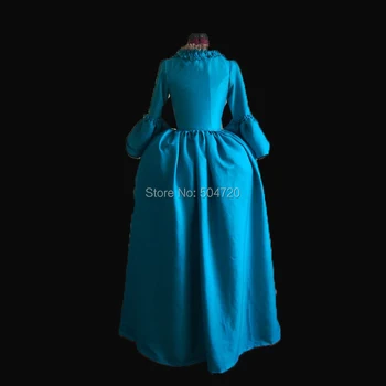 Na mieru!NOVÉ Kráľovské 18. Storočia francúzsky Vojvodkyňa Retro stredoveké Renesančné Reenactment Divadlo Občianskej vojny Viktoriánskej šaty HL-337