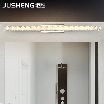Moderné led priemyselné drevo dekor zrkadlo svetlo nástenné svetlá domov deco obývacia izba lampa