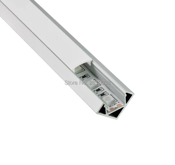 10 X 0,5 M Sady/Veľa 30 Stupňový Uhol aluprofile led streifen a LED pásy svetla kanál difúzor pre osvetlenie Kuchynskej linky