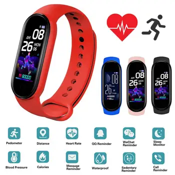 YBC007 Smart Kapela Bluetooth Fitness Náramok Muži Ženy Tracker Športové Kapela Krokomer Heart Rate Monitor Krvného Tlaku