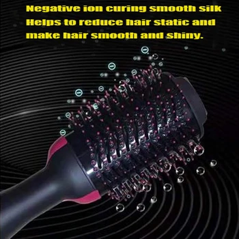 Nové Dva-V-Jednom Multifunkčné Kúrenie Hair Straightener Negatívne ióny Vietor Špirála Curler Hair Straightener A sušič na Vlasy