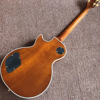 Čínsky štýl, Vlastné LP elektrická gitara Ručné 6 bodnutie Mahagón telo gitaar s Rosewood hmatníkom