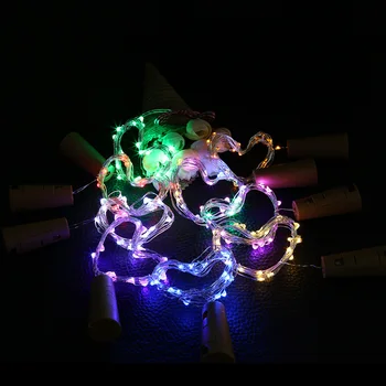 Batérie LED Reťazec Lampy 10 15 20leds Medený Drôt Vianočné Dekoratívne osvetlenie Pre Dovolenku Svadobné Pop Rok Party DIY Dekorácie