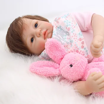 DollMai Reálnom Pohľade Realisticky Dieťa Bábiky 22 inch 53 cm Novorodenca dievča Silikónové Reborn Bábiky Baby darčeky boneca bebes reborn