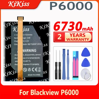 KiKiss U566296P Vysokou Kapacitou 6730mAh Batérie Pre Blackview P6000 Smart Phone