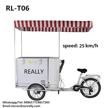 25km/h, Tri Kolesá Dospelých Trojkolka Elektrické Cargo Bicykli Rodinný Vonkajší Ulici Káva Občerstvenie Fast Food Predajné Požičovňa Košíka