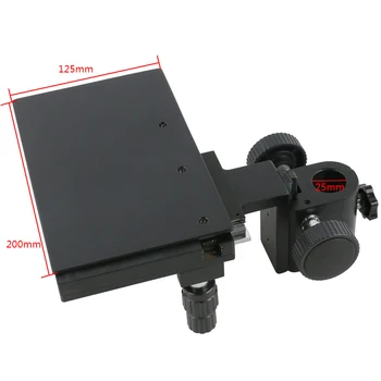 X Y Hnuteľného Fáze 25 mm/32 mm Inštalácia Priemer Nastaviteľné Laboratória Priemyselnej Inšpekcie Video Mikroskopom Držiak Príslušenstva
