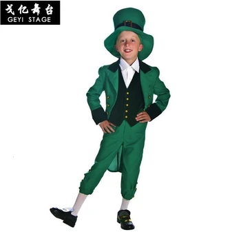 Dospelých Írskej rodiny leprechaun skupiny detské oblečenie deň sú patricijských elf odevy odevy odevy odevy klobúk hornej
