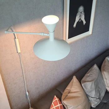 Priemyselné wall light Designer design nástenné svietidlo Obývacia Izba Otočná Sconce Spálňa študovňa Replika Trúby dlhé rameno lampy