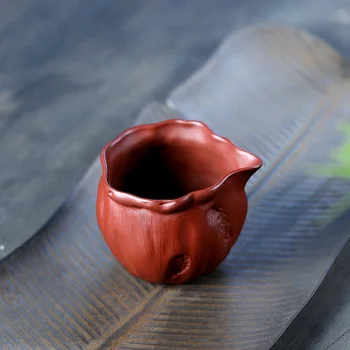 ★Dvoch] vyzýva yixing vyzliekol rudy fialová piesku pohár čaju príslušenstvo dahongpao na jar reálnej predlohy pohár 180 cc