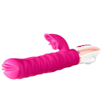 7 Rýchlosť G-spot Vibrátor pre Ženy Dildo sexuálnu Hračku, Rabbit Vibrátor Dvojitý Silikónový Vibračný Vaginálne Masér Masturbator pre Ženy