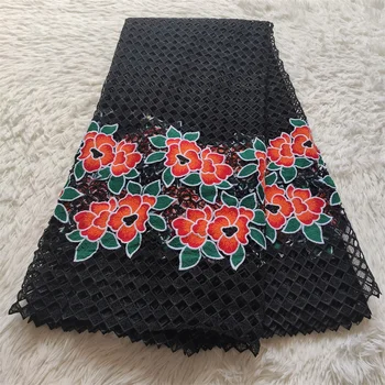 Nový príchod veľký krásny kvet dizajn voile šnúrky bavlneného materiálu priateľská mäkkého tkaniva Afriky Dámske oblečenie, šitie voile čipky