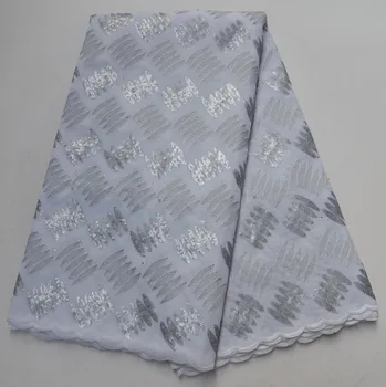 Nádherný Organza Šnúrky Textílie S Sequin Čipky Vysokej Kvality Nigérijský Svadobné Čipky Textílie 5Yards