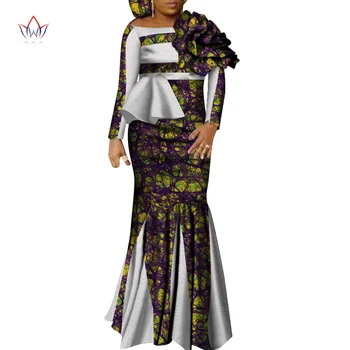 Dashiki Afriky Šaty pre Ženy Vintage Maxi Dlhý-party Šaty Riche Bazin Femme Plus Veľkosť Žena Ankara Oblečenie WY4684