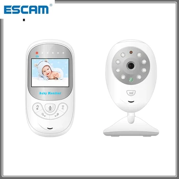 Nové ESCAM BM-108 2,4 palca Bezdrôtový Baby Monitor Elektronická Detská Video 2 Way Audio Opatrovateľka Kamerou na Nočné Videnie Teplota Monitor