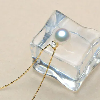 Elegantné AAA10-11 mm south sea kolo white pearl náhrdelník 18-palcové 18k