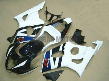 Vstrekovanie Karosériou ABS plast kapotáže držiak pre Biela Čierna Suzuki GSXR1000 Telo súpravy 03 04 horské nastaviť GSXR1000 2003 2004
