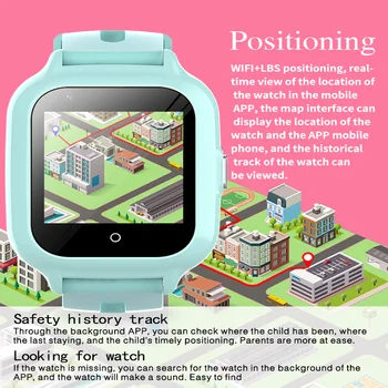 Detské Smart pozrieť Video Hovor, Vodotesný IP67 LBS WIFI určenie Polohy Smartwatch Vzdialený Monitoring Kamerou SOS Telefónne Hodinky G61