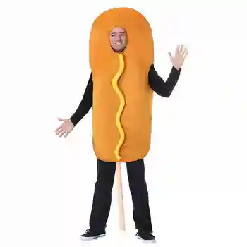 2020 Zábavnej 3D Tlač Klobása Cosplay Hot Dog Kostýmy Dieťa Cartoon Halloween kostýmy pre Deti Potravín Karneval chlapec Maškarný
