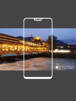 75 Ks/Veľa 2.5 D Premium Tvrdeného Skla pre Xiao Mi 8 Lite Plné Pokrytie Screen Protector Ochranná Fólia pre Xiao Mi 8 Lite